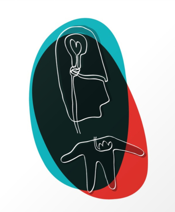 illustration of a headless man